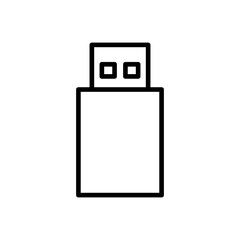 Usb icon vector. Flash disk icon vector