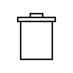 Trash icon vector. trash can icon. delete icon vector. garbage