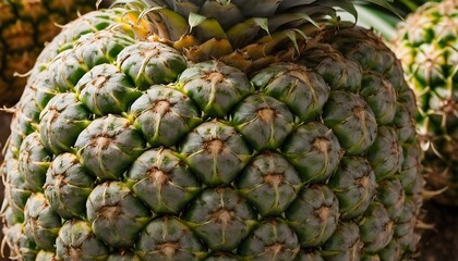 A close-up view of a group of ripe, vivid Pineapple with a deep, textured detail.