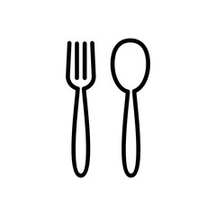 spoon and fork icon vector. spoon, fork and knife icon vector. restaurant icon