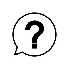 Question icon vector. question mark icon vector.