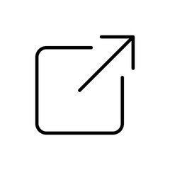 External link icon vector. link icon vector. hyperlink symbol