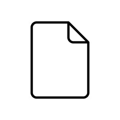 Document icon vector. Paper icon. File Icon