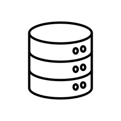 Database icon vector. database vector icon