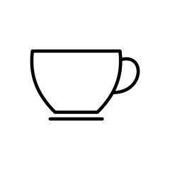 coffee cup icon vector. cup a coffee icon vector.