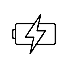 Battery vector icon. battery charge level. battery Charging icon