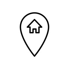 address icon vector. home location icon vector