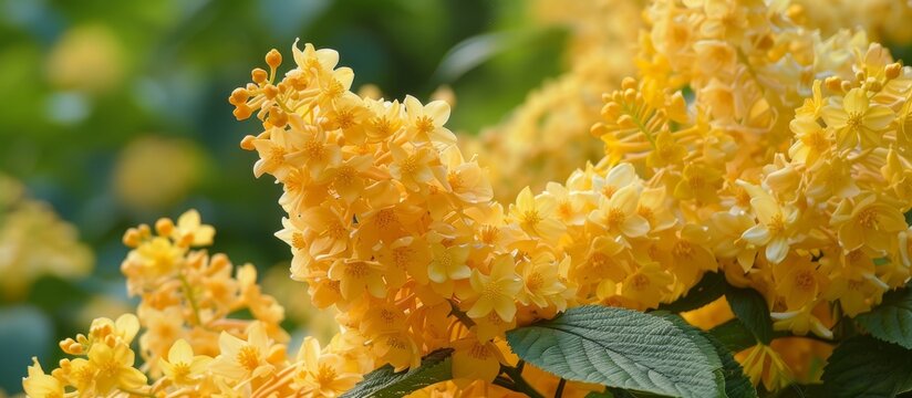 Vibrant Tecom Stans Flowers, Yellow Elder Trumpetbush: A Display of Tecom Stans Flowers or Yellow Elder Trumpetbush Blooming in Full Glory