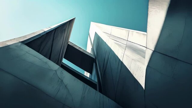 Abstract architecture background, fragment of modern skyscraper. 3d rendering