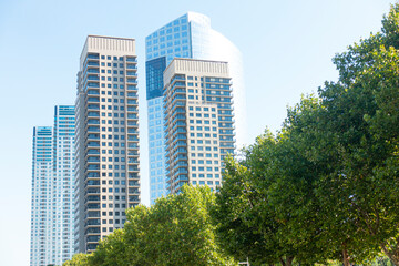 Skyscrapers in Puerto Madero , Buenos Aires , Argentina