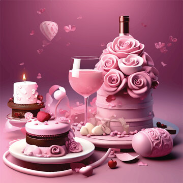 valentine's day theme , valentine's item