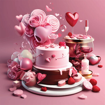 valentine's day theme , valentine's item