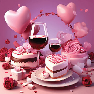 valentine's day theme , valentine's item