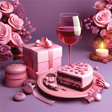 valentine's day theme , valentine's item