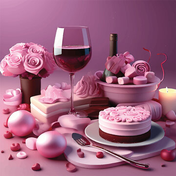 valentine's day theme , valentine's item