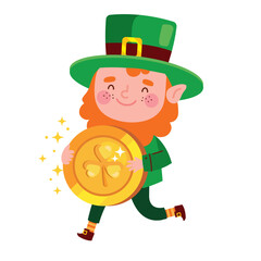 saint patricks day leprechaun cartoon