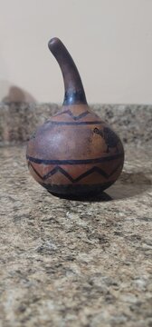 pot on wooden background