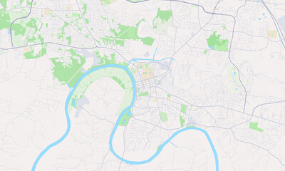 Clarksville Tennessee Map, Detailed Map of Clarksville Tennessee