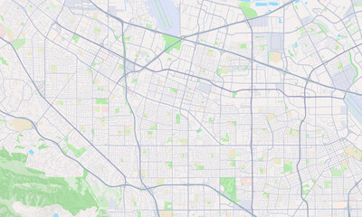 Fototapeta na wymiar Sunnyvale California Map, Detailed Map of Sunnyvale California