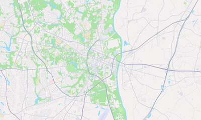 Fayetteville North Carolina Map, Detailed Map of Fayetteville North Carolina