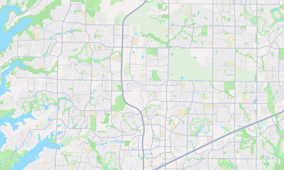 Frisco Texas Map, Detailed Map of Frisco Texas - obrazy, fototapety, plakaty