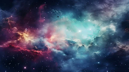 Fotobehang Bursting Galaxy - Elements of This Image Furnished © chanidapa