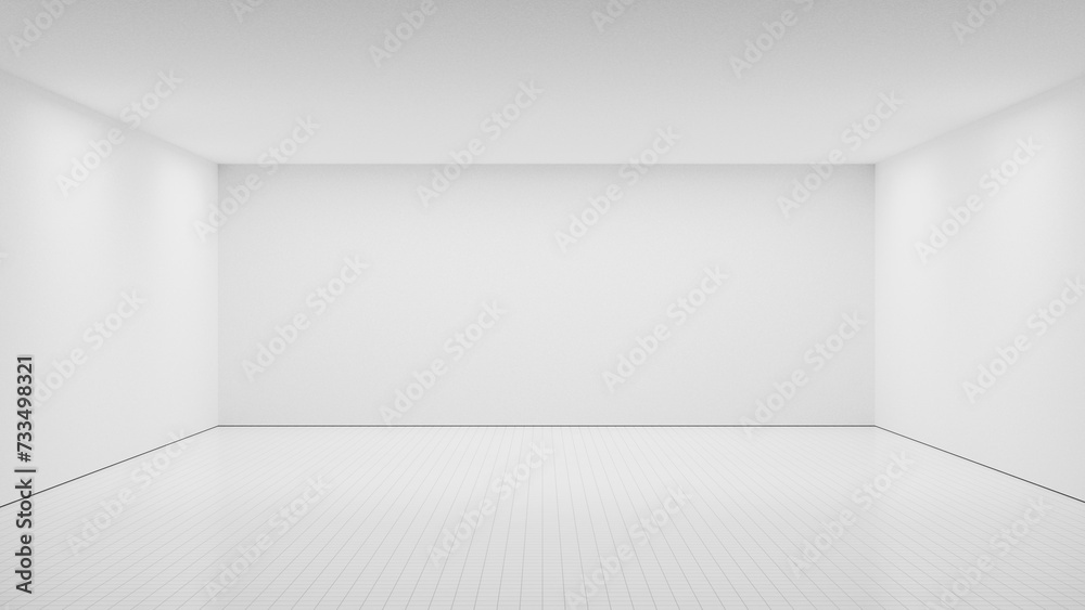 Poster blank empty room - white background empty room illuminated, large room background and white walls an