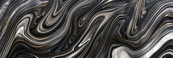 black slick texture background, generative AI