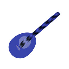 Guitar Instrument Handdrawn Cartoon Illustration Vector 