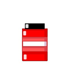 paint bottle on white