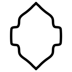 Islamic Window Lines Abstract Vector Design 