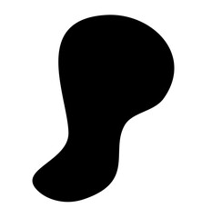 Black Organic Shape Vector 