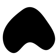 Black Organic Shape Vector 