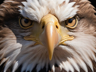 Intense Egale star: An Isolated Eagle Fixating with Unyielding Focus