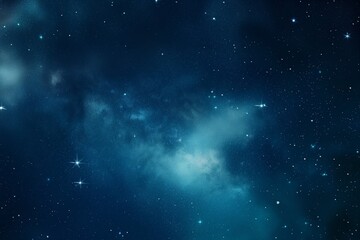 Fototapeta na wymiar Starry Night Sky Infinite Space in Shades of Sky-Blue and Indigo