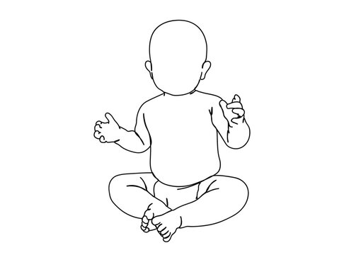 recommend clip art: Baby Single Line Drawing Ai, EPS, SVG, PNG, JPG zip file