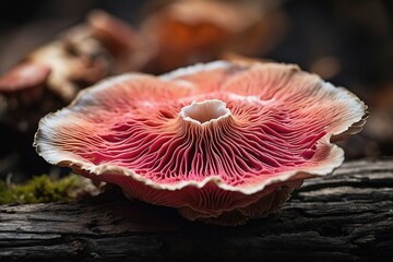 red mushroom on the ground