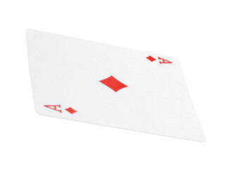 Playing card isolated on white. Poker game