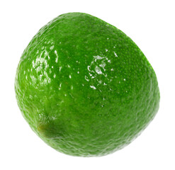 Half of fresh lime isolated on white
