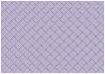波線と四角のシームレスな背景（薄紫）