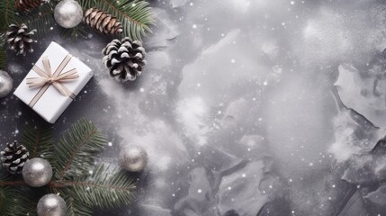 Fototapeta na wymiar Merry Christmas and Happy Holidays greeting card, frame, banner. New Year. Noel. Neural network AI generated art Neural network AI generated art
