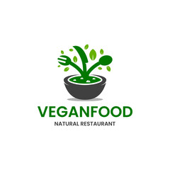 Vegan food menu. restaurants, cafes. Vector elements for labels, logos, badges, stickers or icons,Vector illustration Creative Modern Logo Design Template
