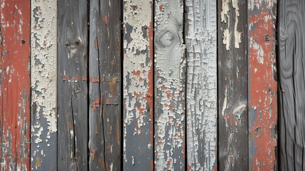 Wooden texture wall with peeling paint concept. Banner background design
