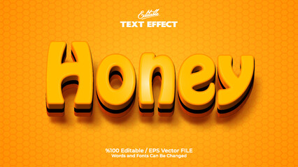 Editable Honey Text Effect