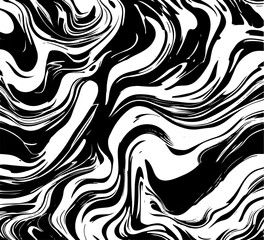 Liquid marble texture background black and white