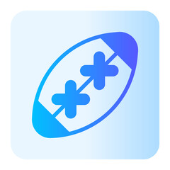 Obraz premium rugby gradient icon