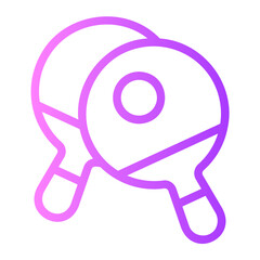 ping pong gradient icon