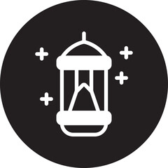 lantern glyph icon