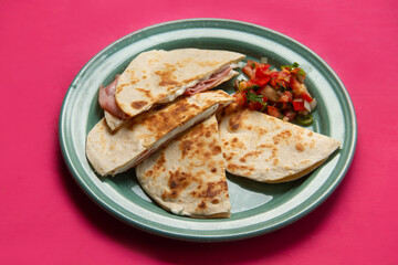 Savory stacks: Sincronizadas with melted cheese and ham.