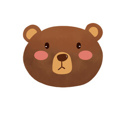 Handdrawn Cute Teddy Bear Icon Illustration